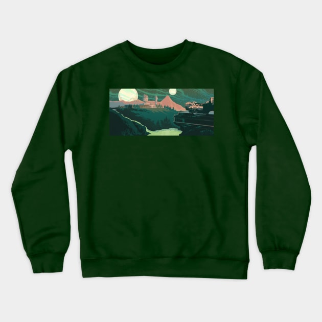 The Outer Worlds - Emerald Vale Crewneck Sweatshirt by Lukasking Tees